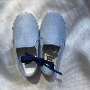 Light blue Janie & Jack slip on shoe, various size